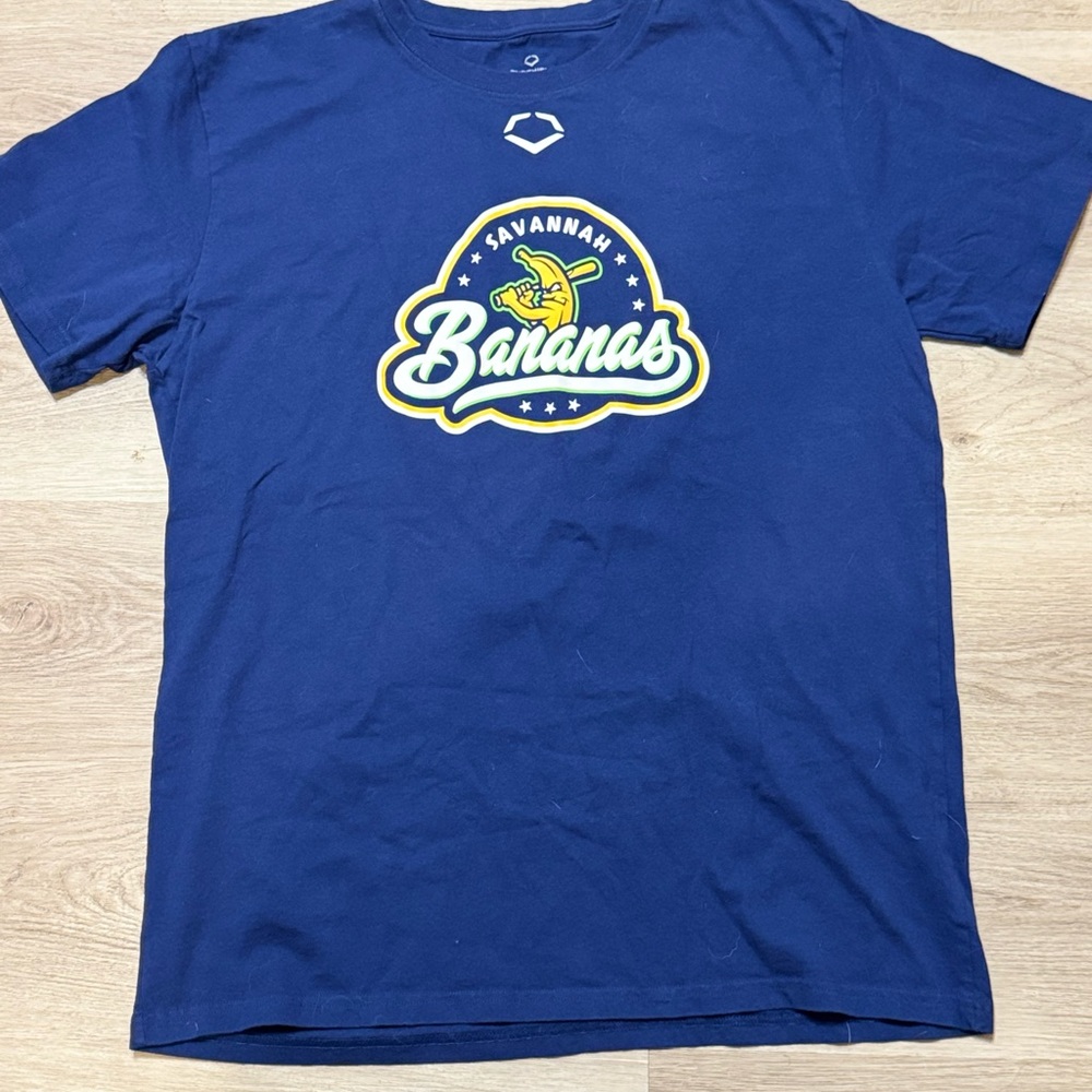 Savannah Bananas Blue Evoshield T-Shirt - Picture 2 of 5